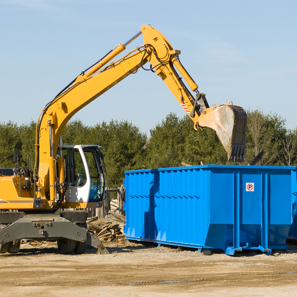 can i choose the location where the residential dumpster will be placed in McConnellstown Pennsylvania